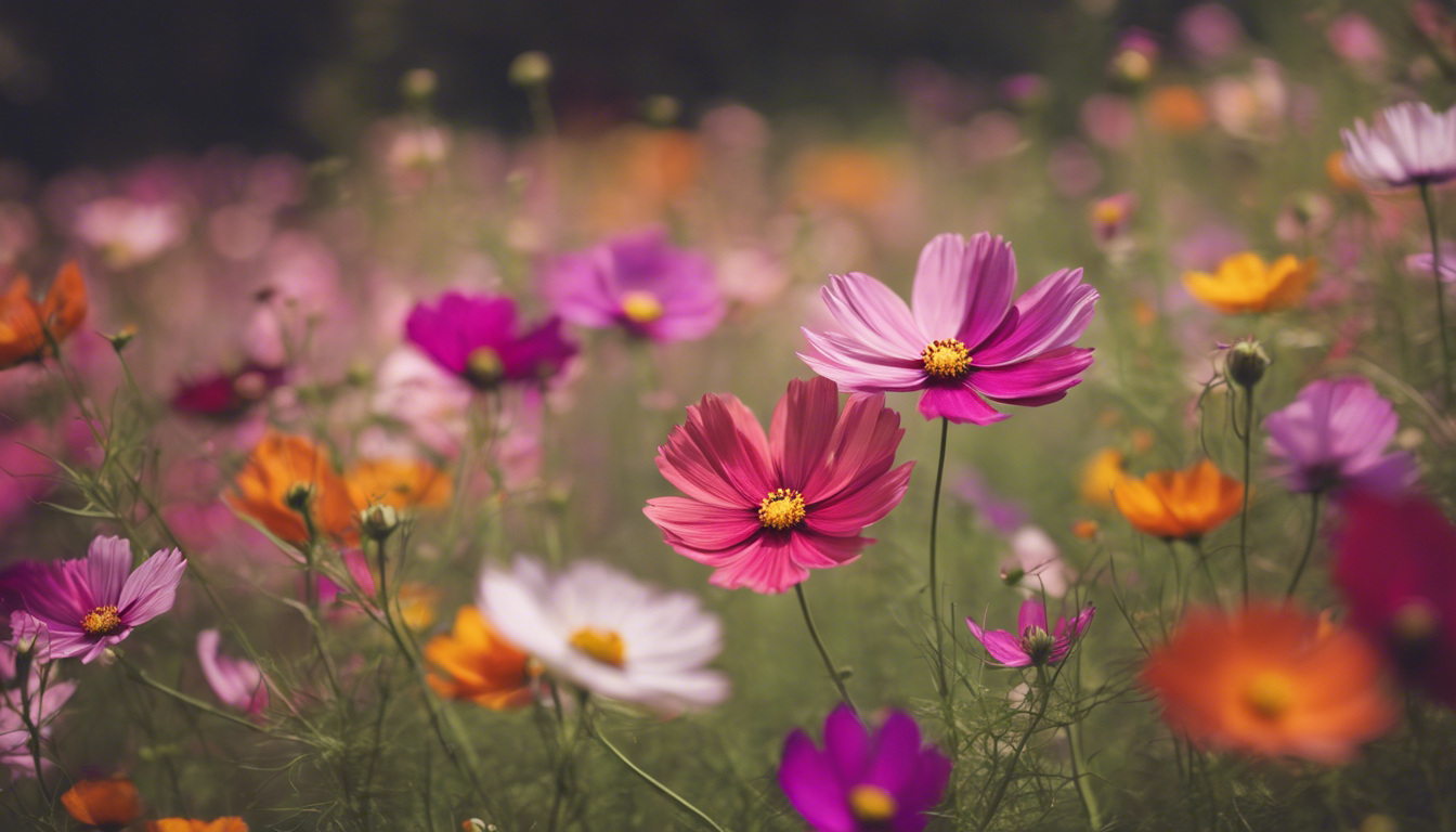 Varieties of Cosmos Flowers